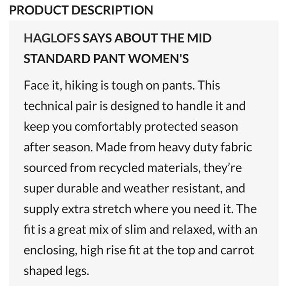 NWT sz 14US hiking pant - Picture 4 of 4